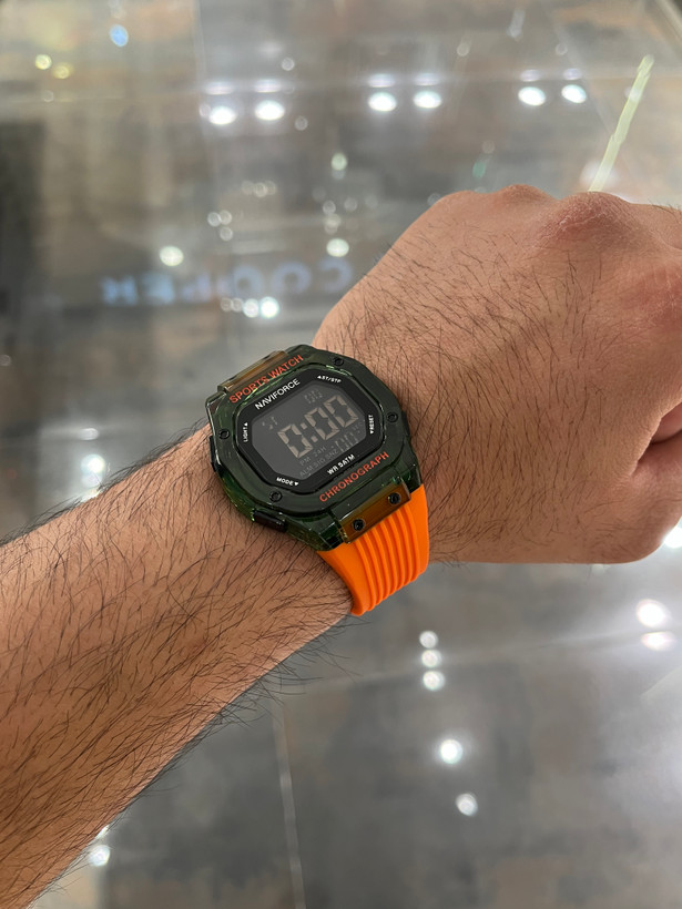عکس ناویفورس اورجینال مدل NF7113 رنگ نارنجی سبز