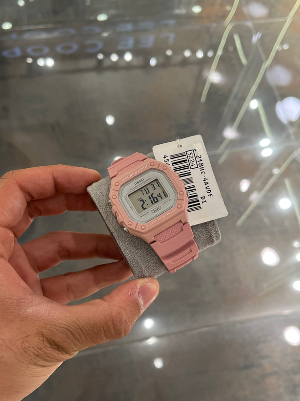 عکس کاسیو W-218H اورجینال رنگ صورتی